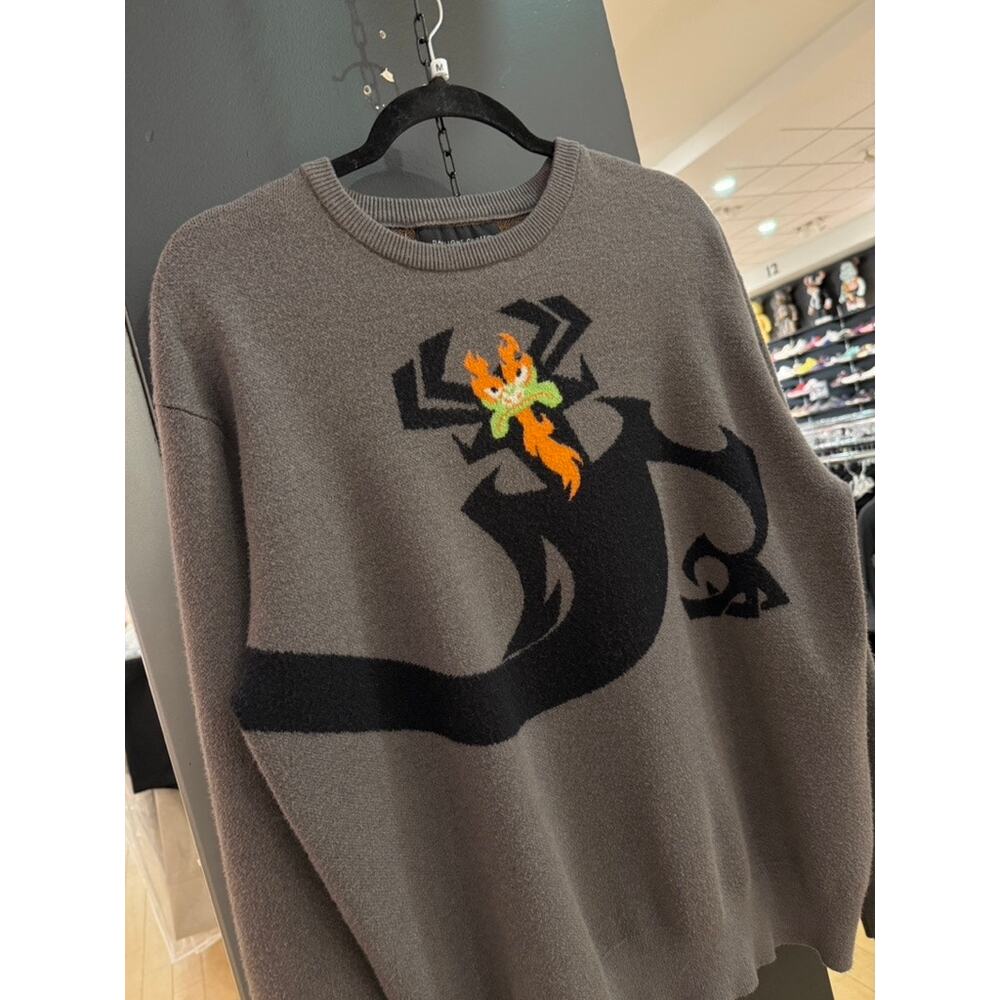 Daylight Curfew Aku Samurai Jack Cartoon Network Crewneck Sweater Grey 2021